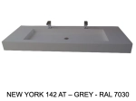 Plan vasque Design, sur mesure, Largeur 150 à 200 cm x Profondeur 40 à 60 cm, résine minérale ACRYSTONE® SOLID-SURFACE Finition lisse, Livraison Offerte et Rapide.